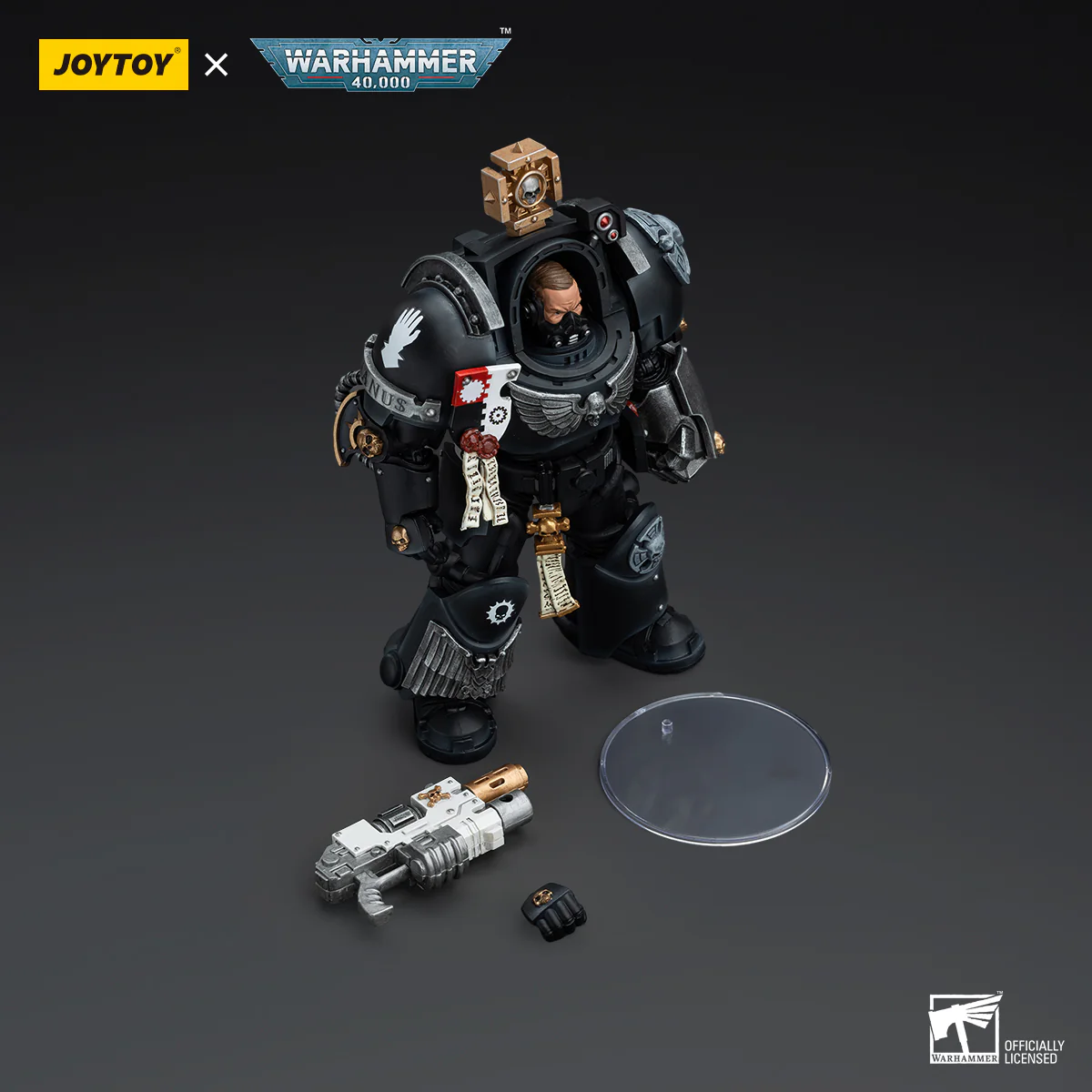 JOYTOY JT5116 Warhammer 40k 1: 18 Iron Hands Captain in Terminator Armour - JOYTOY WORLD