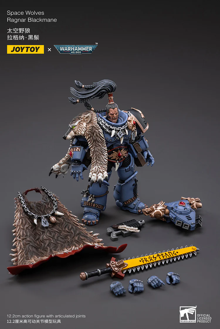 JOYTOY JT2931 Warhammer 40k 1: 18 Space Wolves Ragnar Blackmane - JOYTOY WORLD