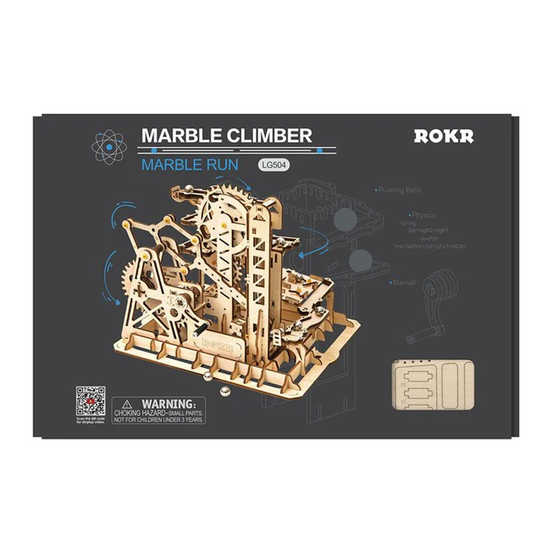 Robotime LG504 ROKR Marble Climber Fortress Marble Run - JOYTOY WORLD