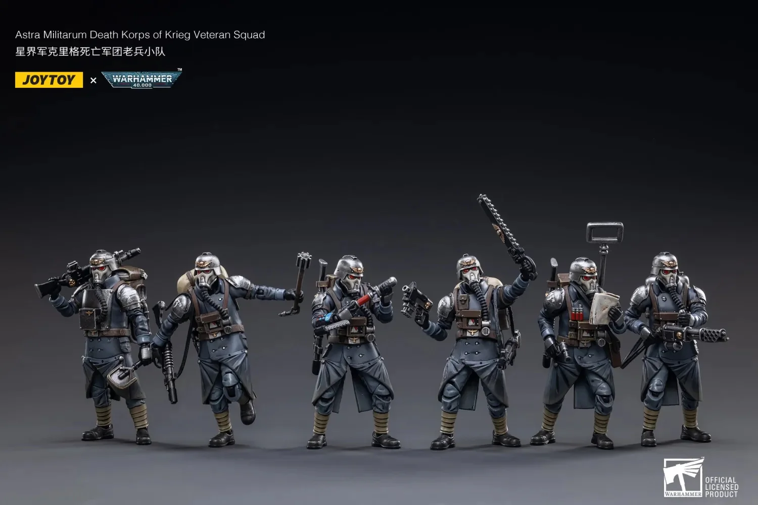 JOYTOY Warhammer 40k 1: 18 Death Korps of Krieg Veteran Squad - JOYTOY WORLD