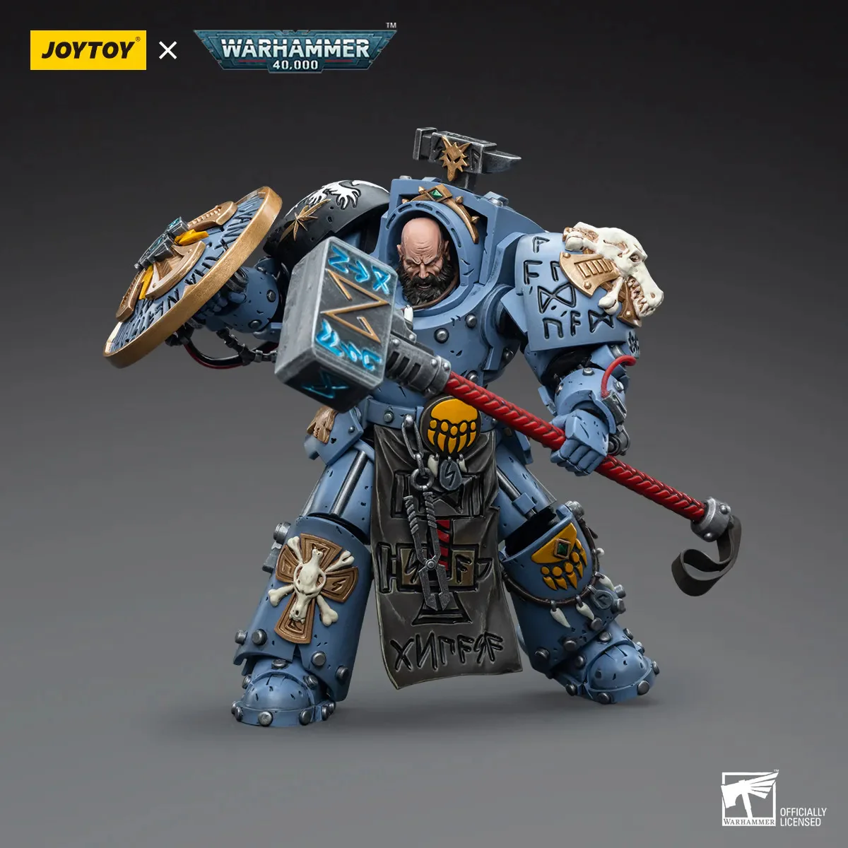 JOYTOY JT6878 Warhammer 40k 1: 18 Space Wolves Arjac Rockfist - JOYTOY WORLD