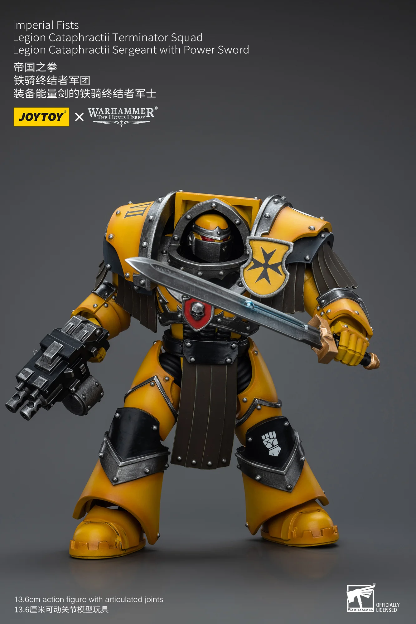 JOYTOY Warhammer The Horus Heresy 1:18 Imperial Fists Legion Cataphractii Terminator Squad - JOYTOY WORLD