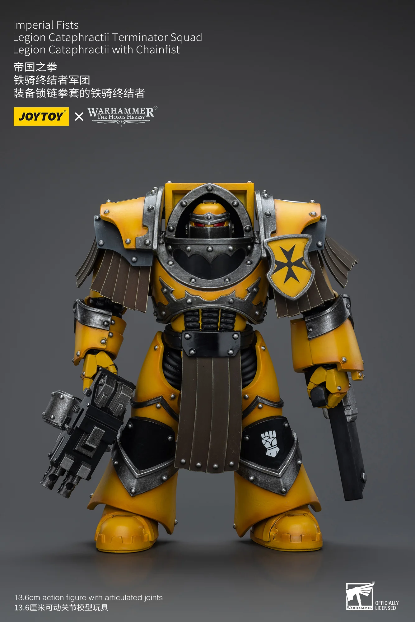 JOYTOY Warhammer The Horus Heresy 1:18 Imperial Fists Legion Cataphractii Terminator Squad - JOYTOY WORLD