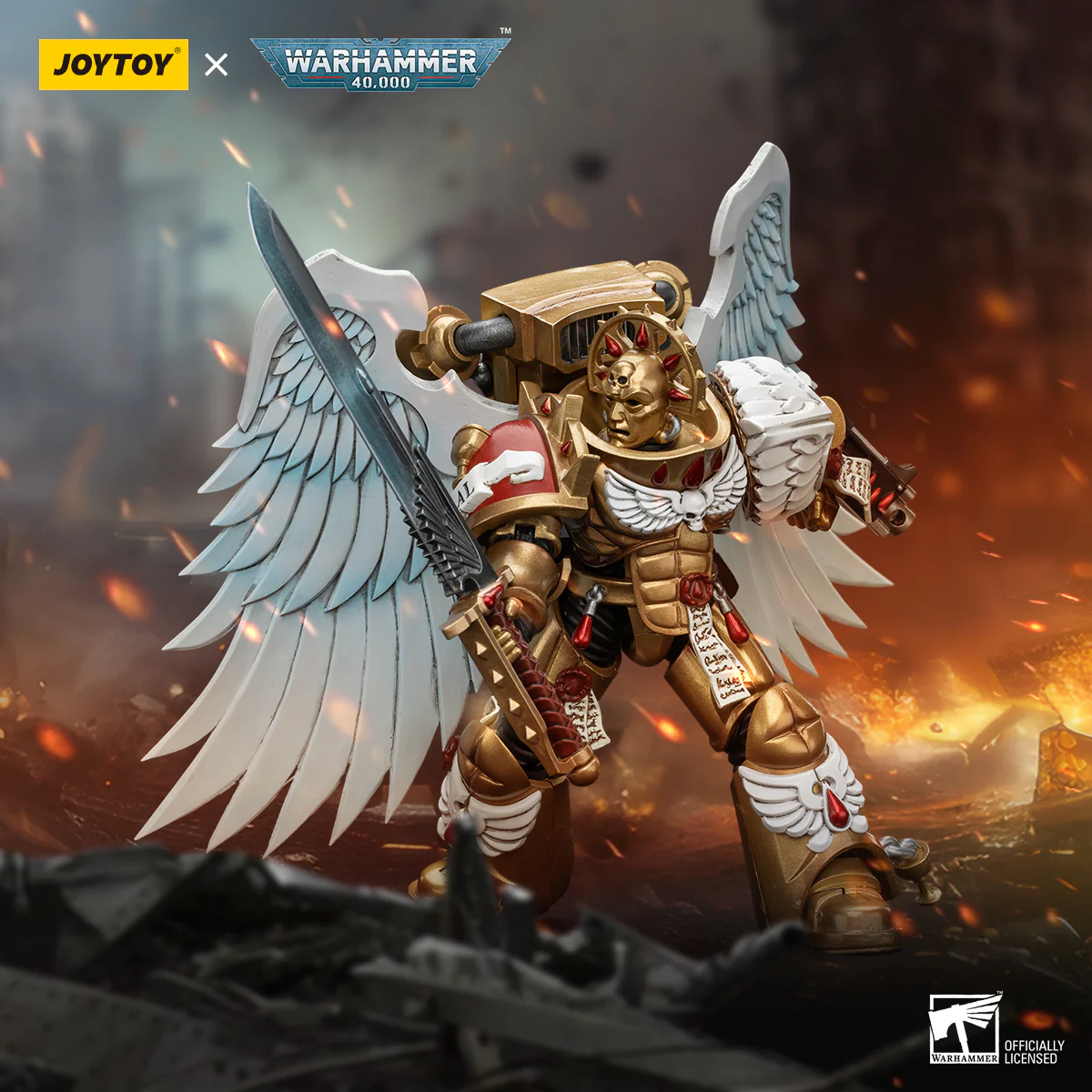 JOYTOY Warhammer 40k 1: 18 Blood Angels Sanguinary Guard - JOYTOY WORLD