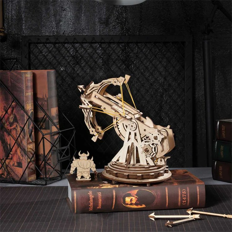 Robotime KW401 ROKR Siege Heavy Ballista 3D Wooden Puzzle - JOYTOY WORLD