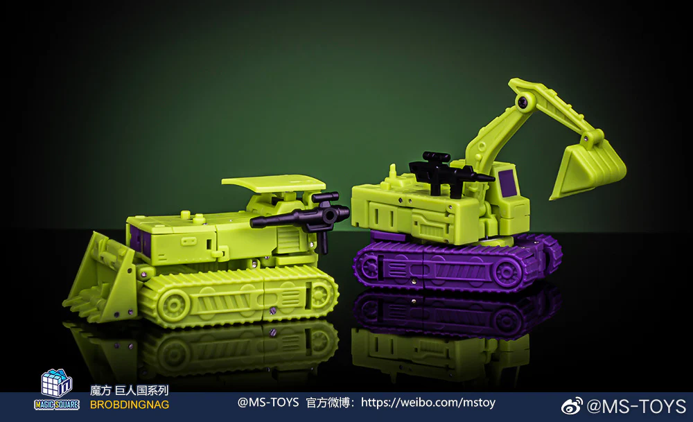 MAGIC SQUARE MS TOYS G1 Devastator MS-B41A Excavator & MS-B42A Bulldozer - JOYTOY WORLD