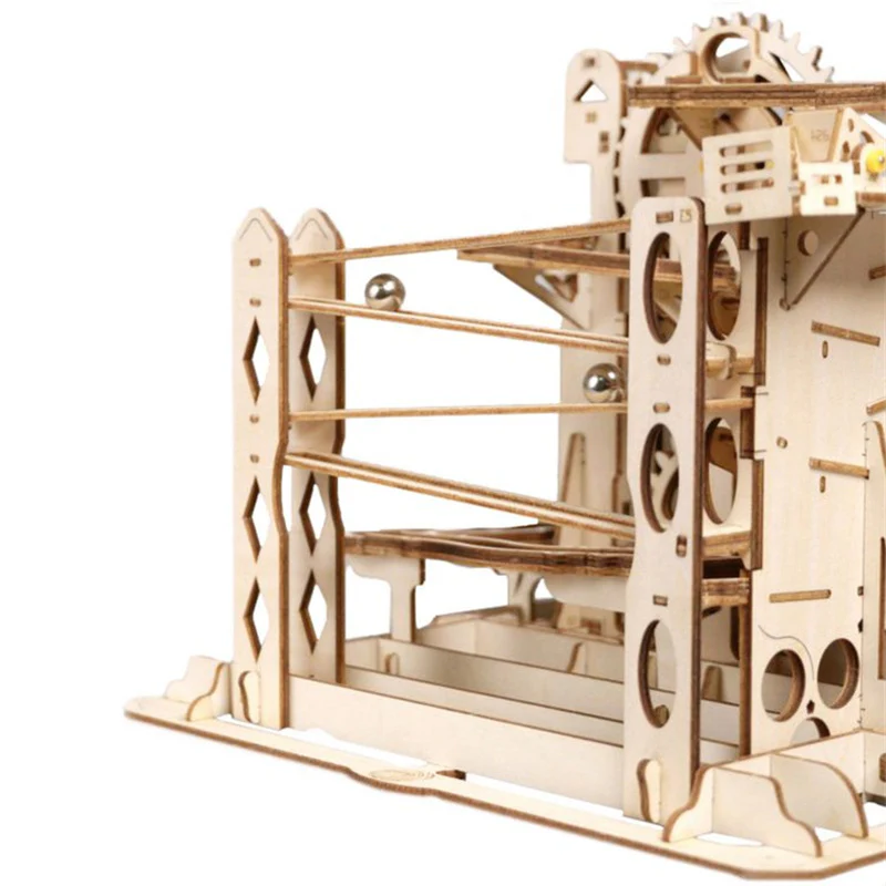 Robotime LG503 ROKR Marble Explorer Swingback Wall Marble Run - JOYTOY WORLD