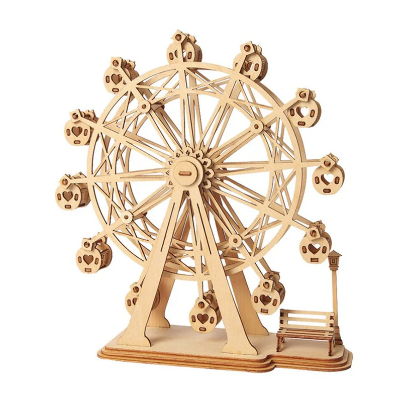 Robotime TG401 Rolife Ferris Wheel 3D Wooden Puzzle - JOYTOY WORLD