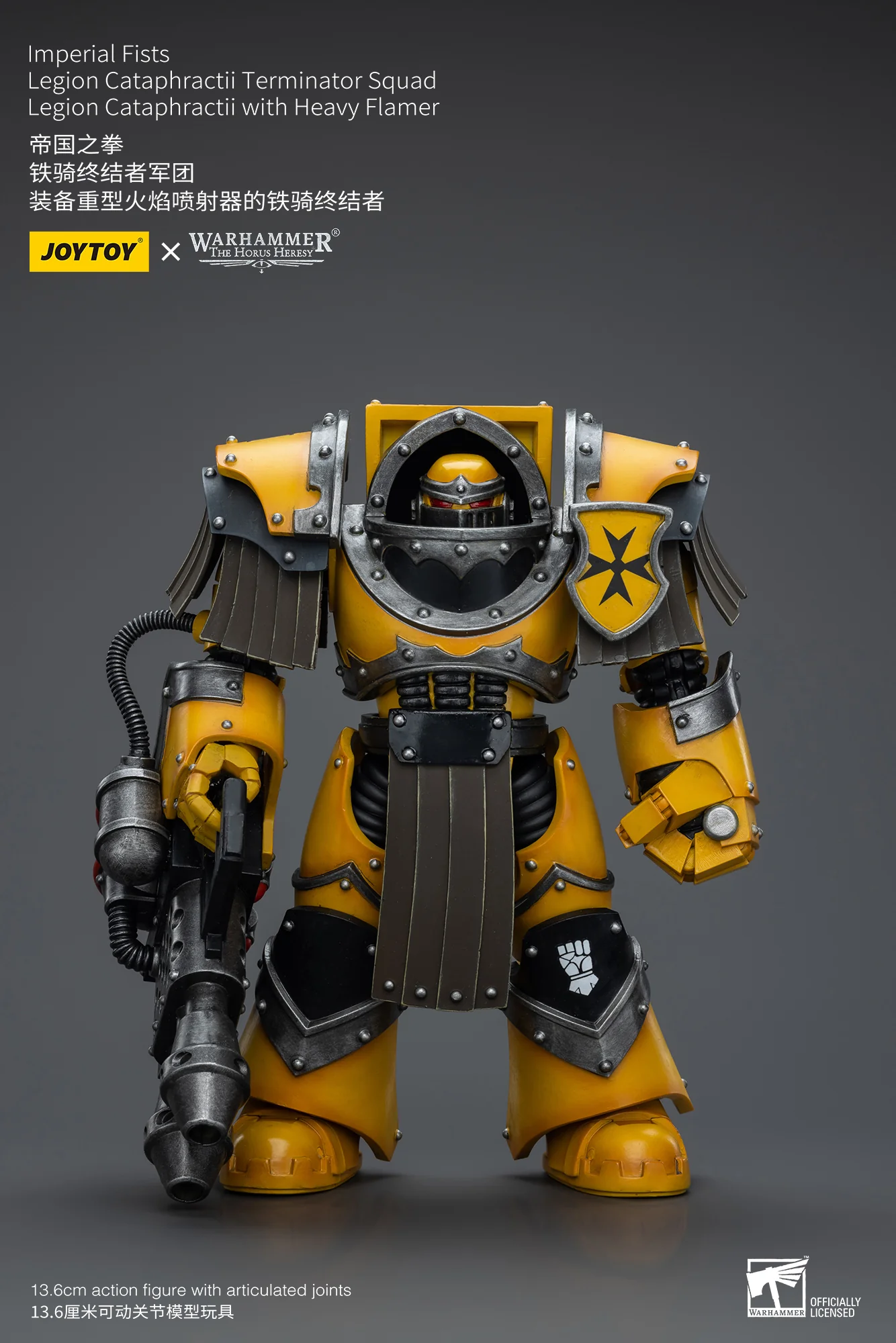 JOYTOY Warhammer The Horus Heresy 1:18 Imperial Fists Legion Cataphractii Terminator Squad - JOYTOY WORLD