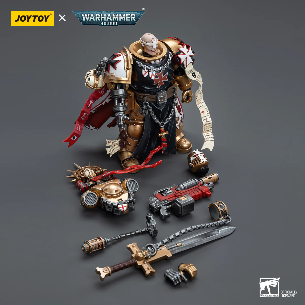 JOYTOY JT6540 Warhammer 40k 1: 18 Black Templars High Marshal Helbrecht - JOYTOY WORLD
