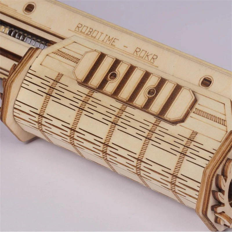 Robotime LQ501 ROKR Terminator M870 Gun Toy 3D Wooden Puzzle - JOYTOY WORLD