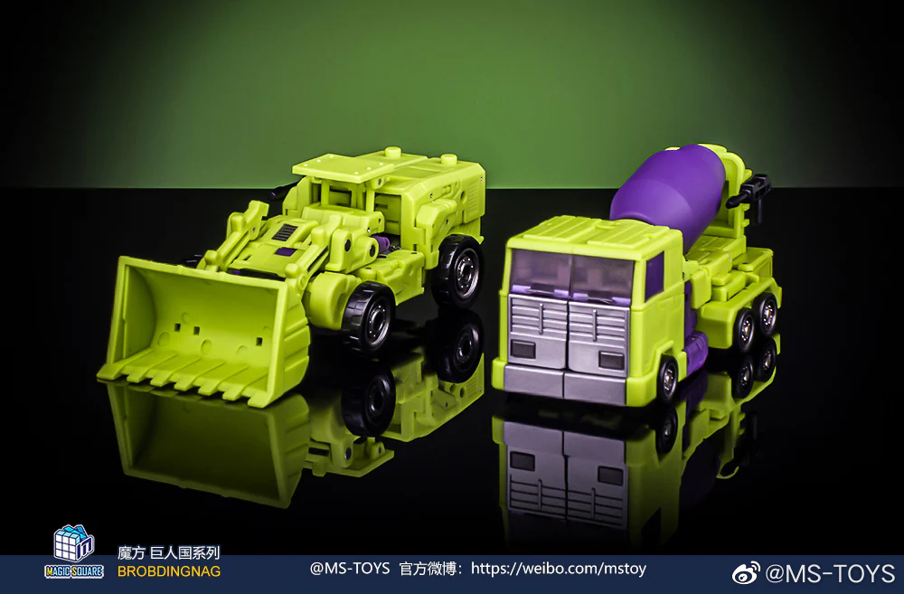 MAGIC SQUARE MS TOYS G1 Devastator MS-B37A Shovel Scrapper & MS-B38A Roller Mixmaster - JOYTOY WORLD
