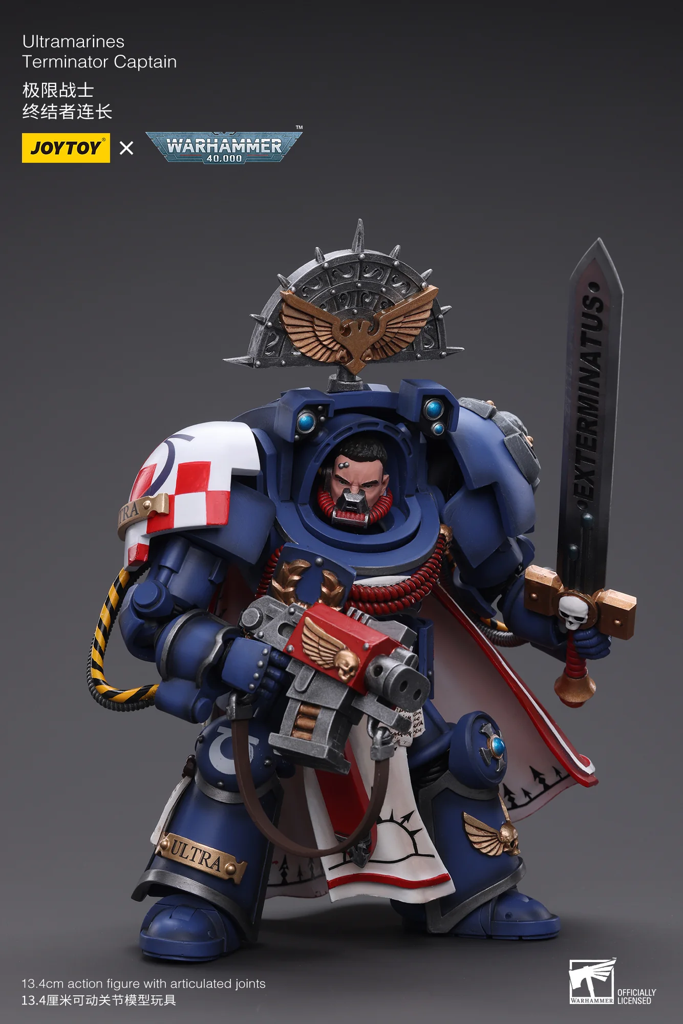 JOYTOY JT6458 Warhammer 40k 1: 18 Ultramarines Terminator Captain - JOYTOY WORLD
