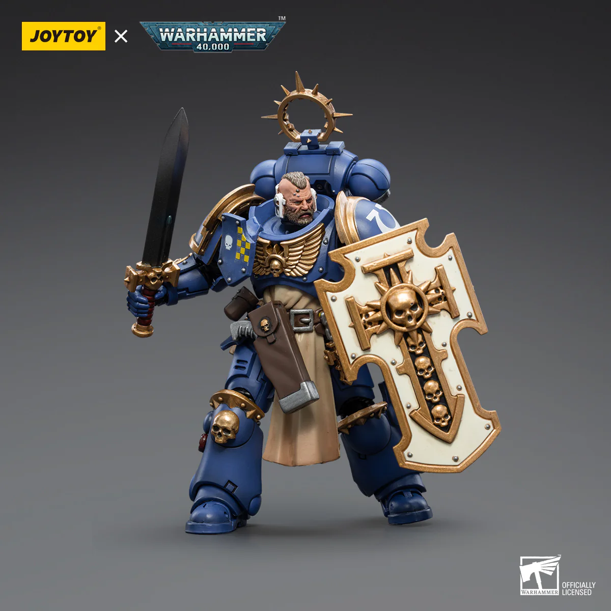 JOYTOY Warhammer 40k 1: 18 Space Marines Ultramarines Bladeguard Veterans - JOYTOY WORLD