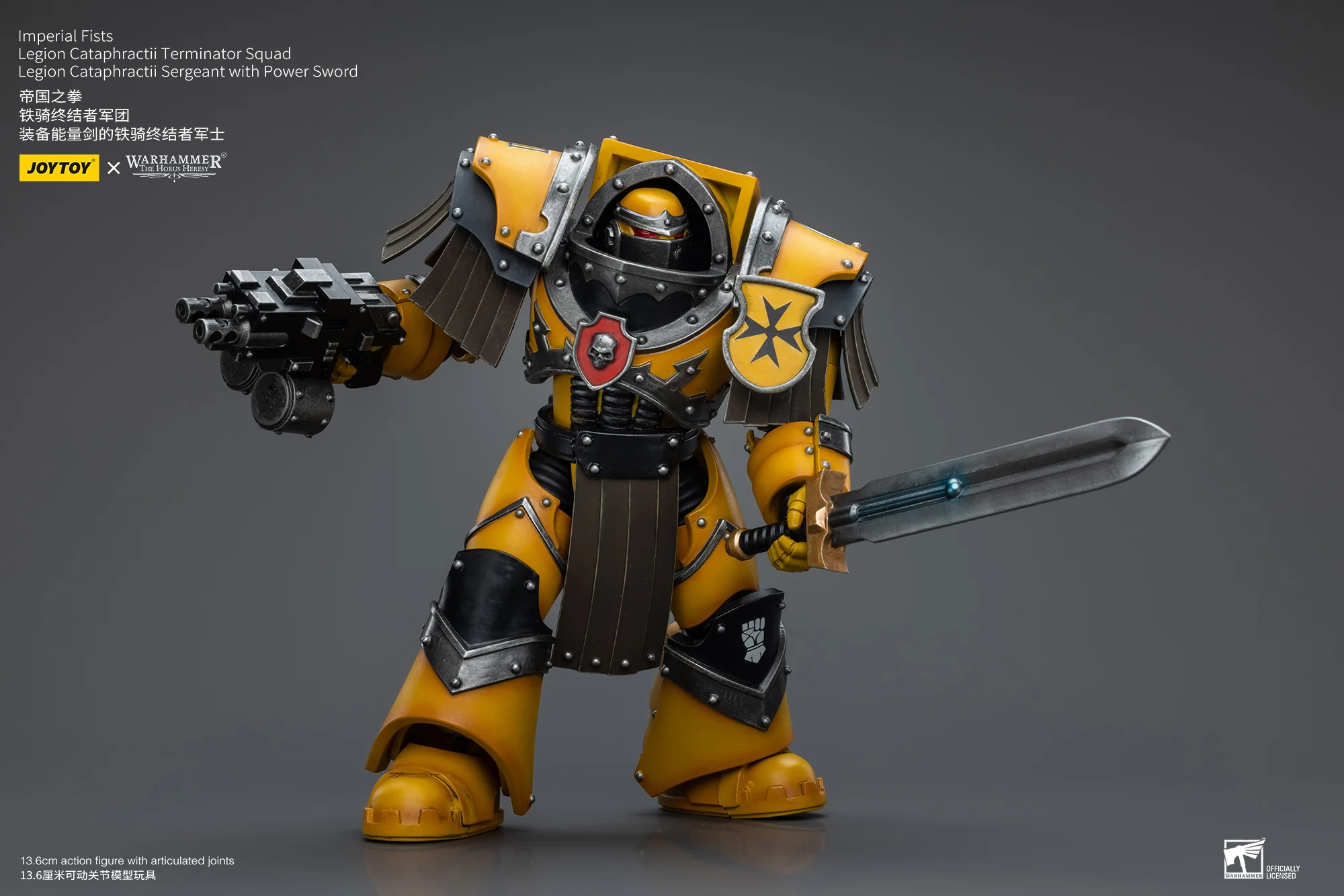 JOYTOY Warhammer The Horus Heresy 1:18 Imperial Fists Legion Cataphractii Terminator Squad - JOYTOY WORLD