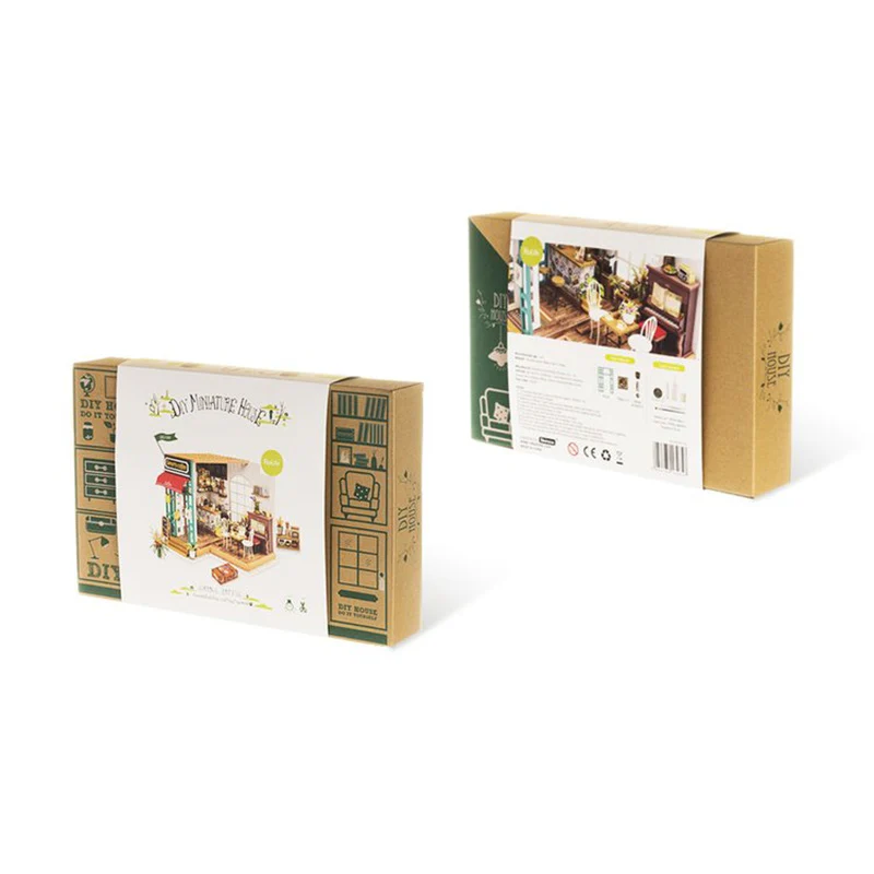 Robotime DG109 Rolife Simon's Coffee Shop DIY Miniature Dollhouse Kit - JOYTOY WORLD