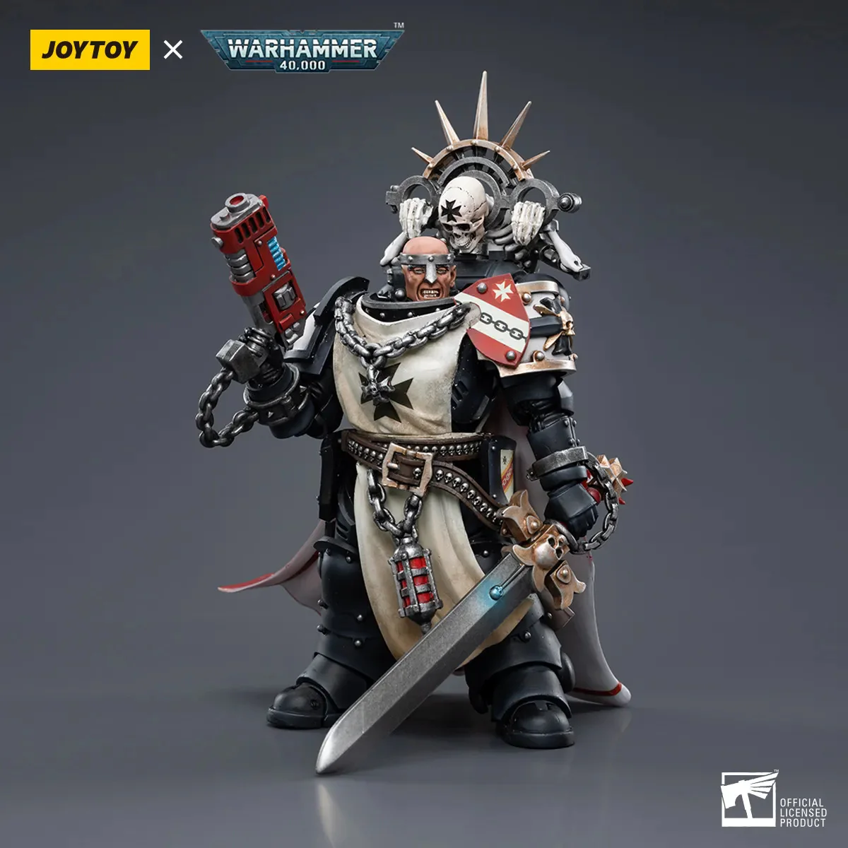 JOYTOY Warhammer 40k 1: 18 Black Templars Marshal Primaris Sword Brethren and Emperors Champion - JOYTOY WORLD