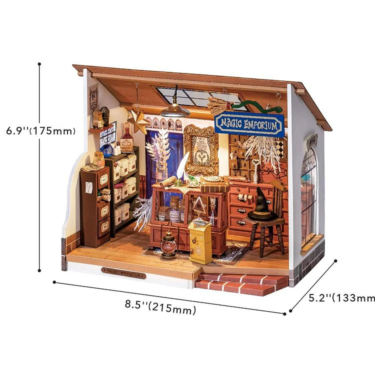 Robotime DG155 Rolife Kiki's Magic Emporium DIY Miniature House Kit - JOYTOY WORLD