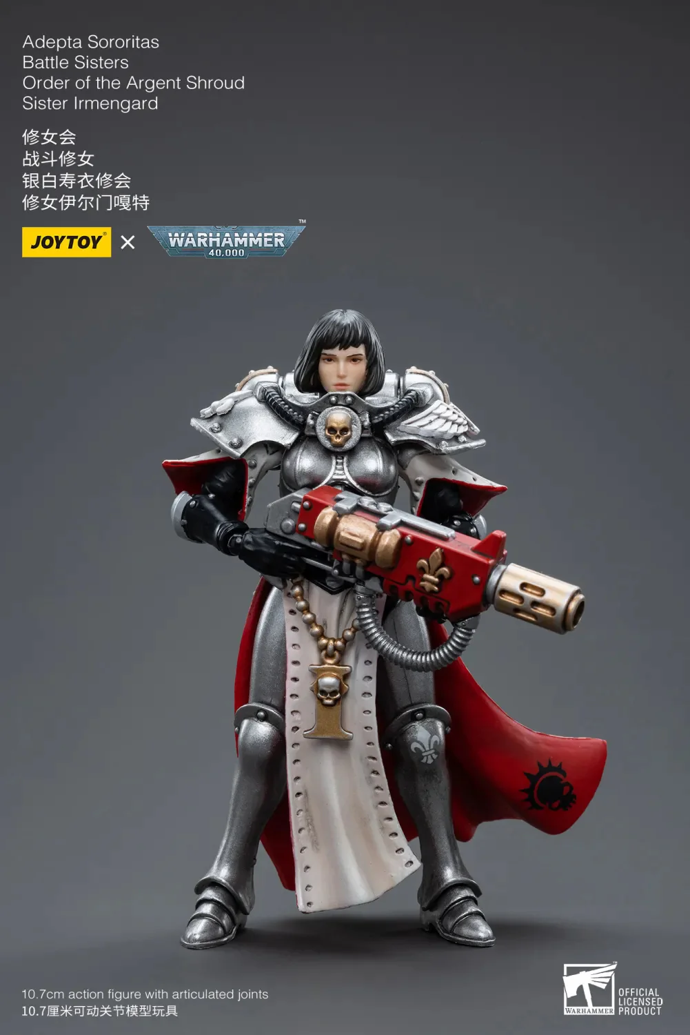 JOYTOY Warhammer 40k 1: 18 Adepta Sororitas Battle Sisters Order of the Argent Shroud Sister - JOYTOY WORLD