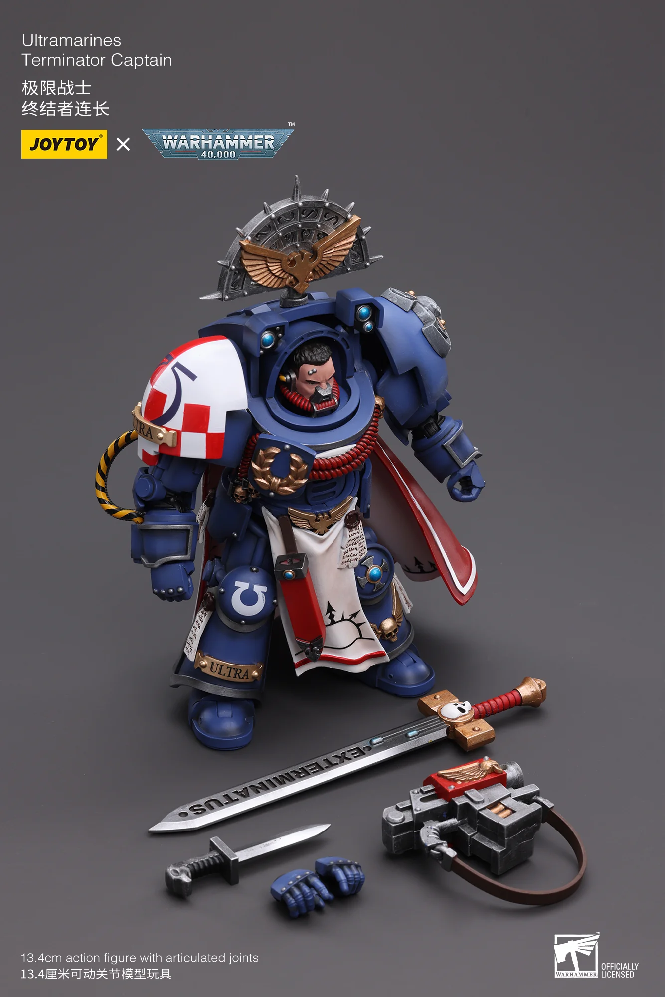 JOYTOY JT6458 Warhammer 40k 1: 18 Ultramarines Terminator Captain - JOYTOY WORLD