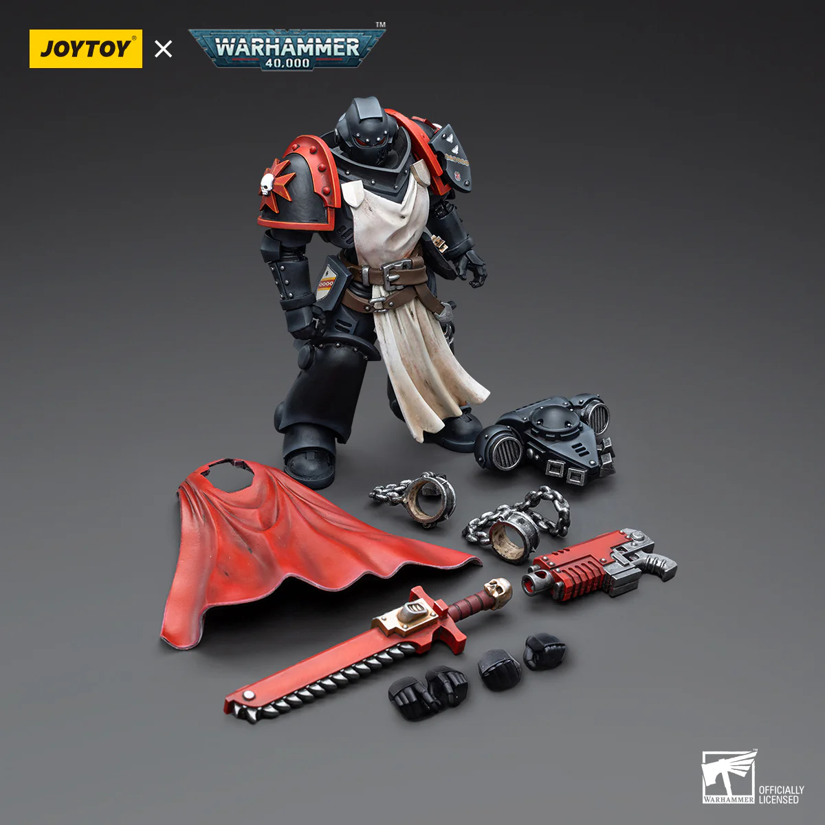 JOYTOY Warhammer 40k 1: 18 Black Templars Primaris Sword Brethren - JOYTOY WORLD