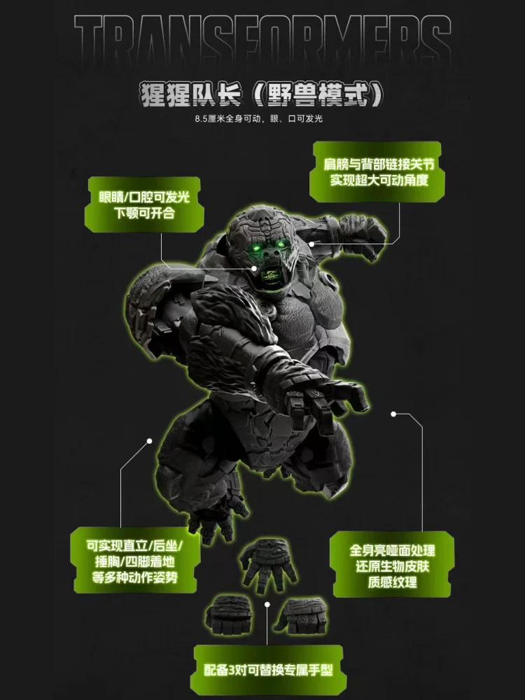 Blokees 71144 Transformers Classic Class Rise of the Beasts Captain Orangutan Beast Mode - JOYTOY WORLD