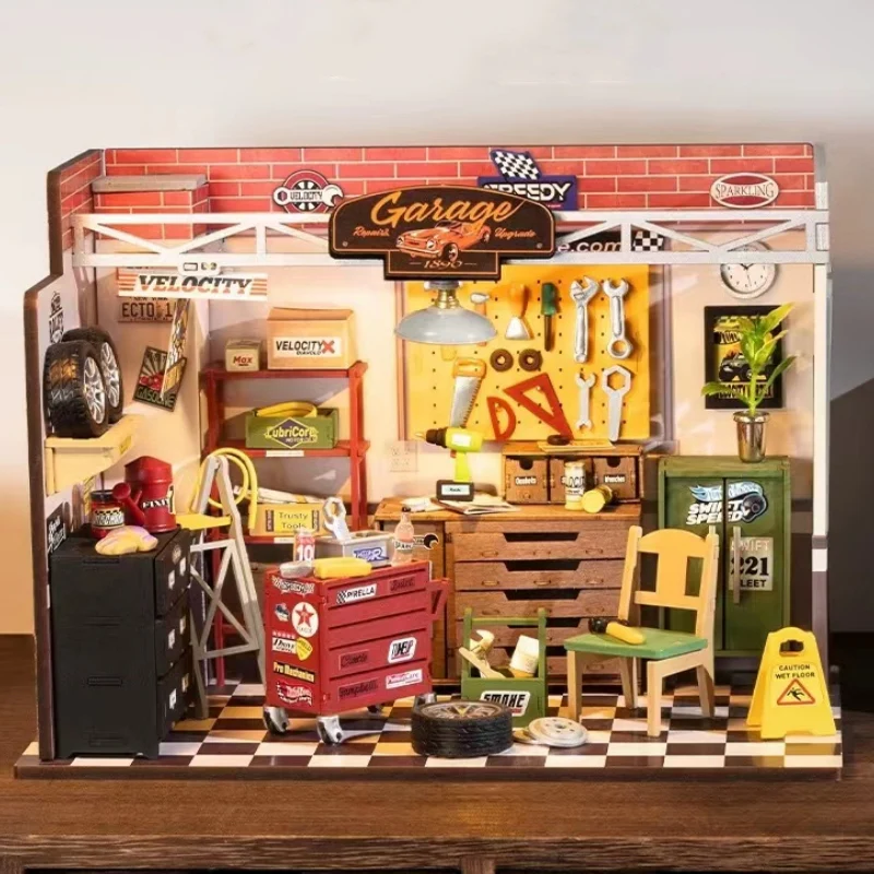 Robotime DG165 Garage Workshop - JOYTOY WORLD