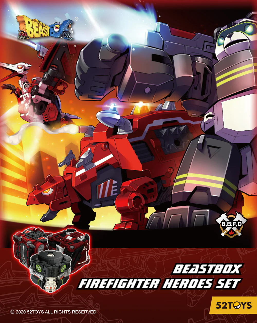 52TOYS BeastBox BB-13/26/39XFYX FIREFIGHTER HEROES SET - JOYTOY WORLD