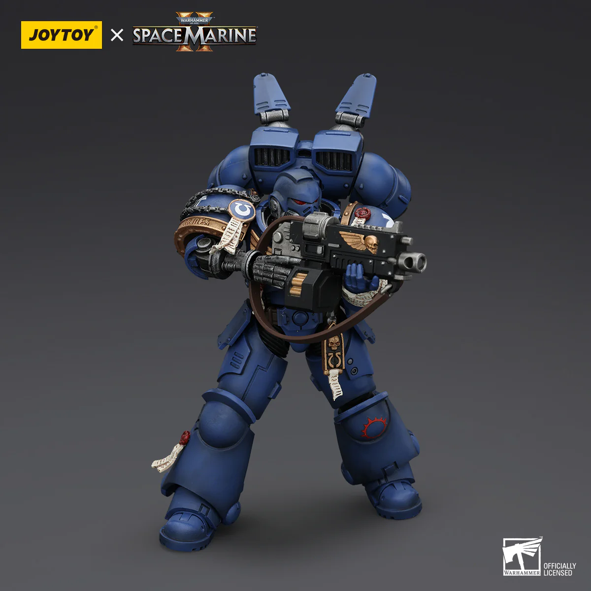 JOYTOY Warhammer 40k Space Marine 2 1: 18 Ultramarines Lieutenant Titus  Sergeant Gadriel and Brother Chairon - JOYTOY WORLD