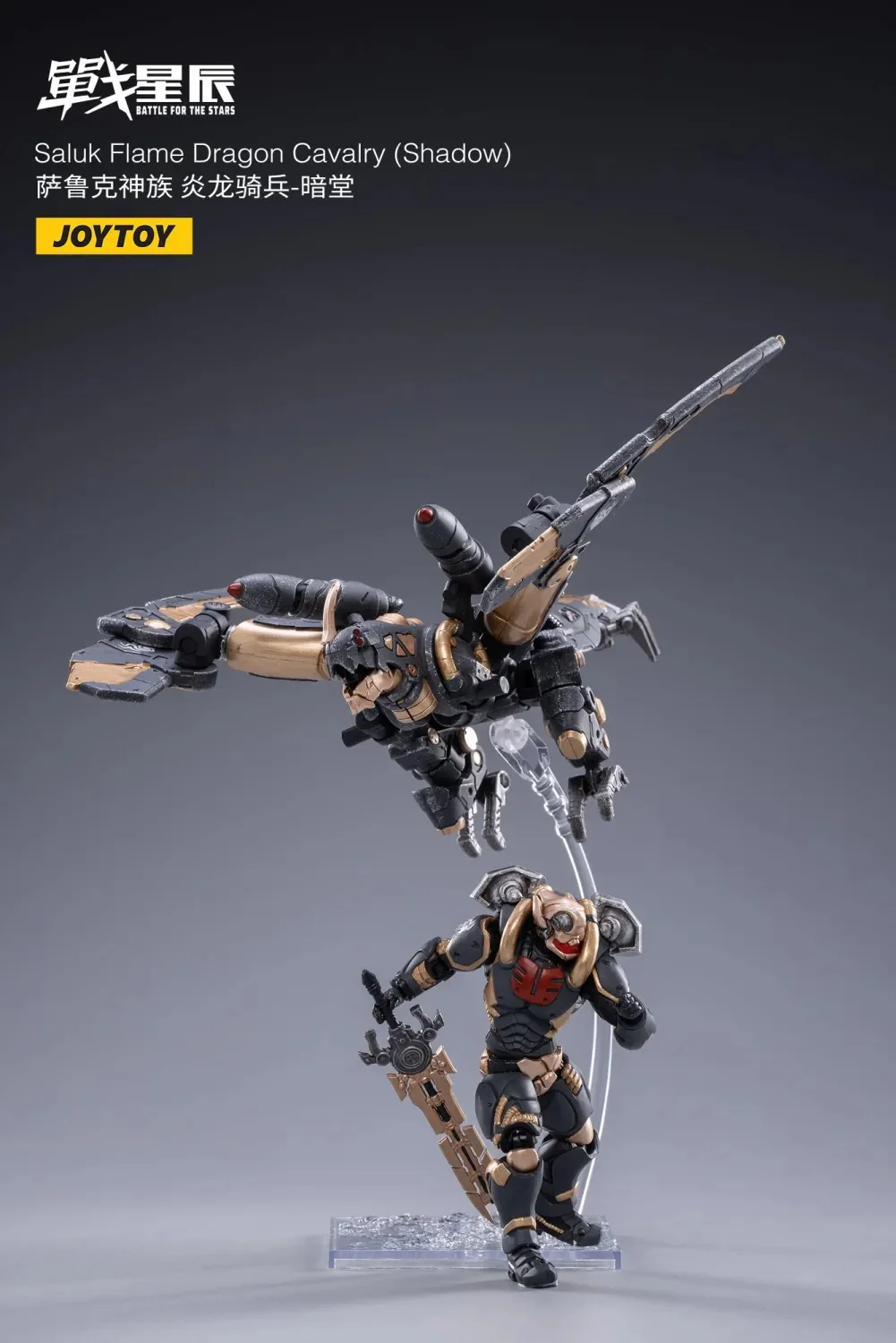 JOYTOY JT1972 1:18 Saluk Flame Dragon Cavalry ( Shadow ) - JOYTOY WORLD