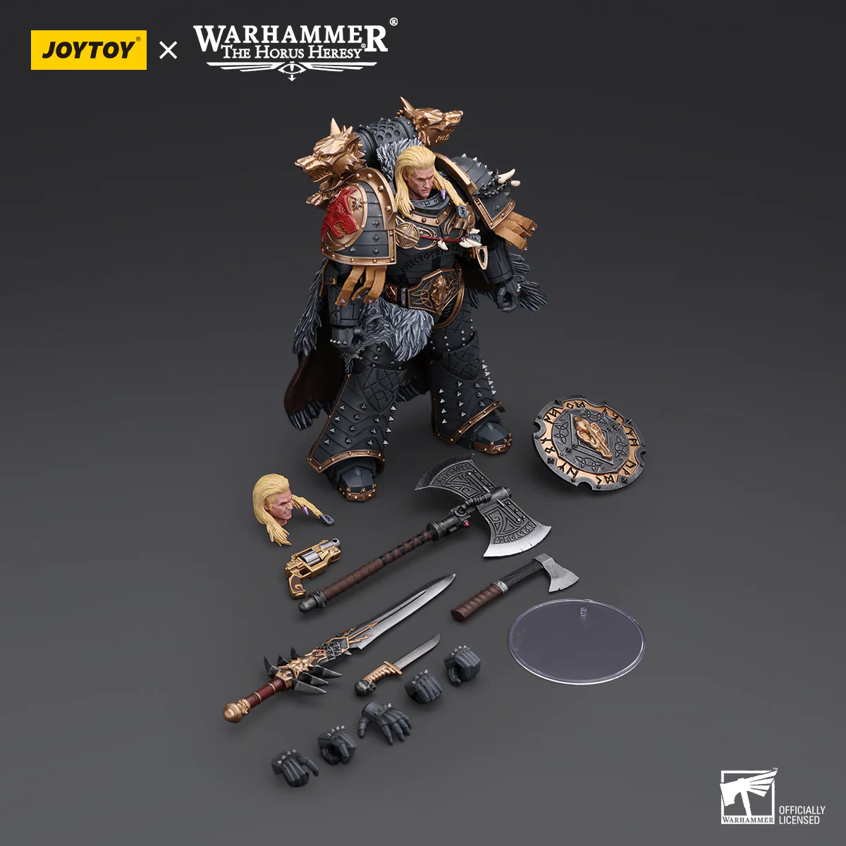 JOYTOY JT6137 Warhammer The Horus Heresy 1:18 Space Wolves Leman Russ Primarch of the VIth Legion - JOYTOY WORLD