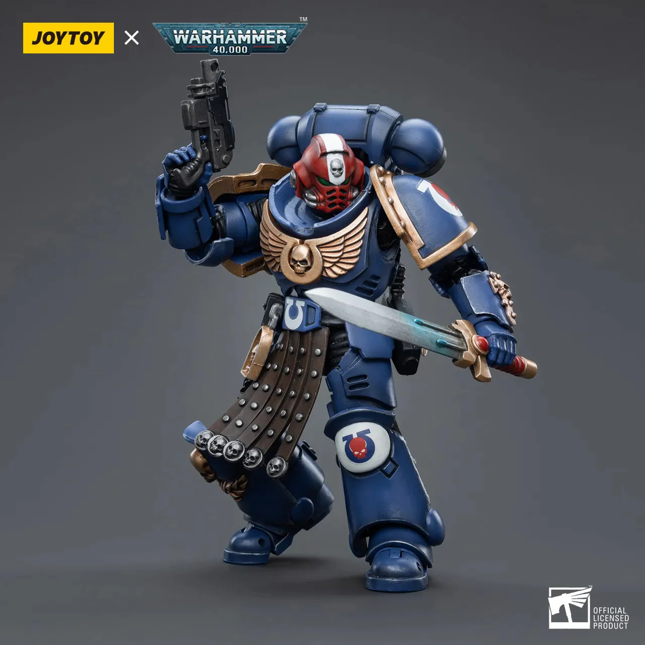 JOYTOY JT4386 Warhammer 40k 1: 18 Ultramarines Intercessor Veteran Sergeant Brother Aeontas - JOYTOY WORLD
