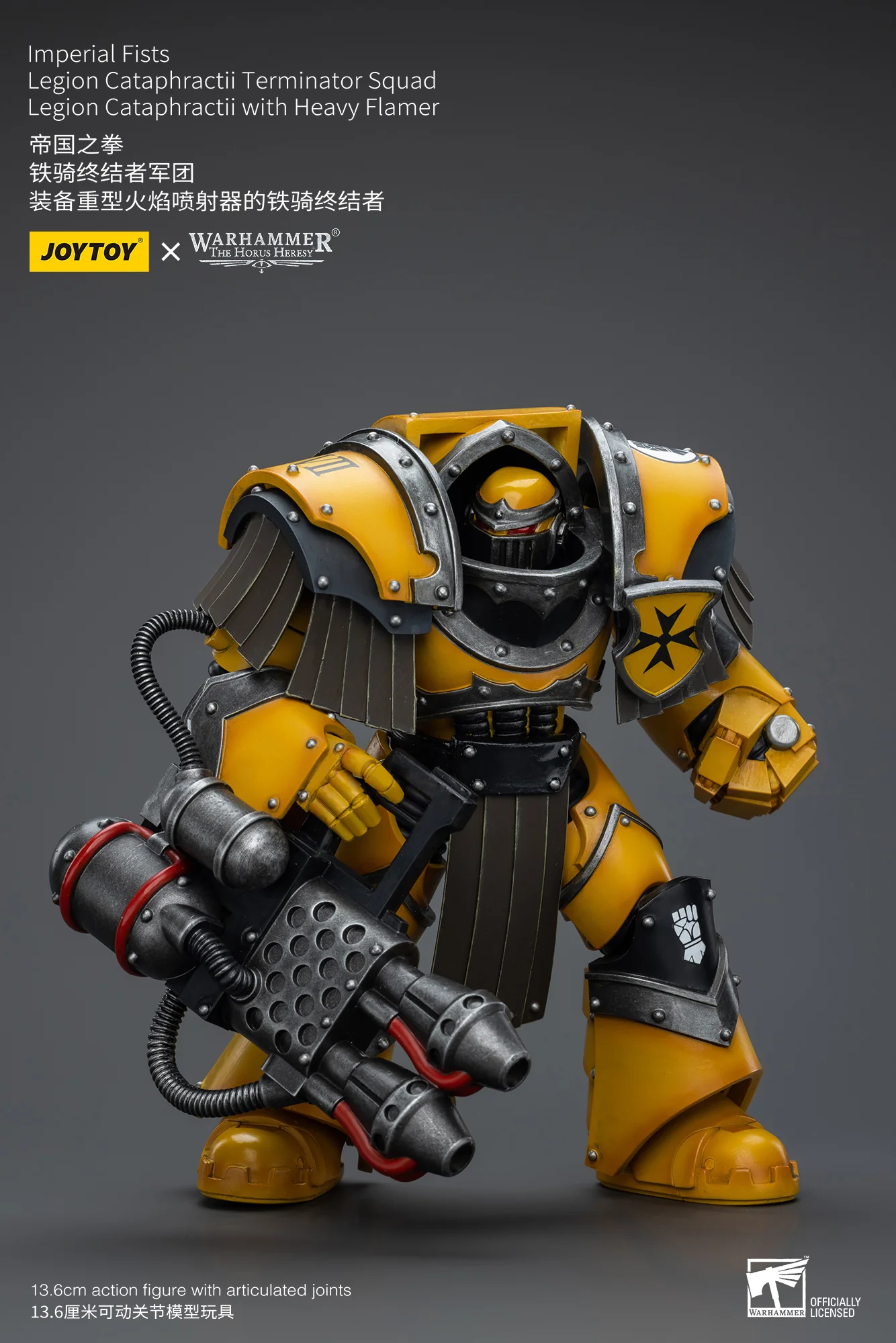 JOYTOY Warhammer The Horus Heresy 1:18 Imperial Fists Legion Cataphractii Terminator Squad - JOYTOY WORLD