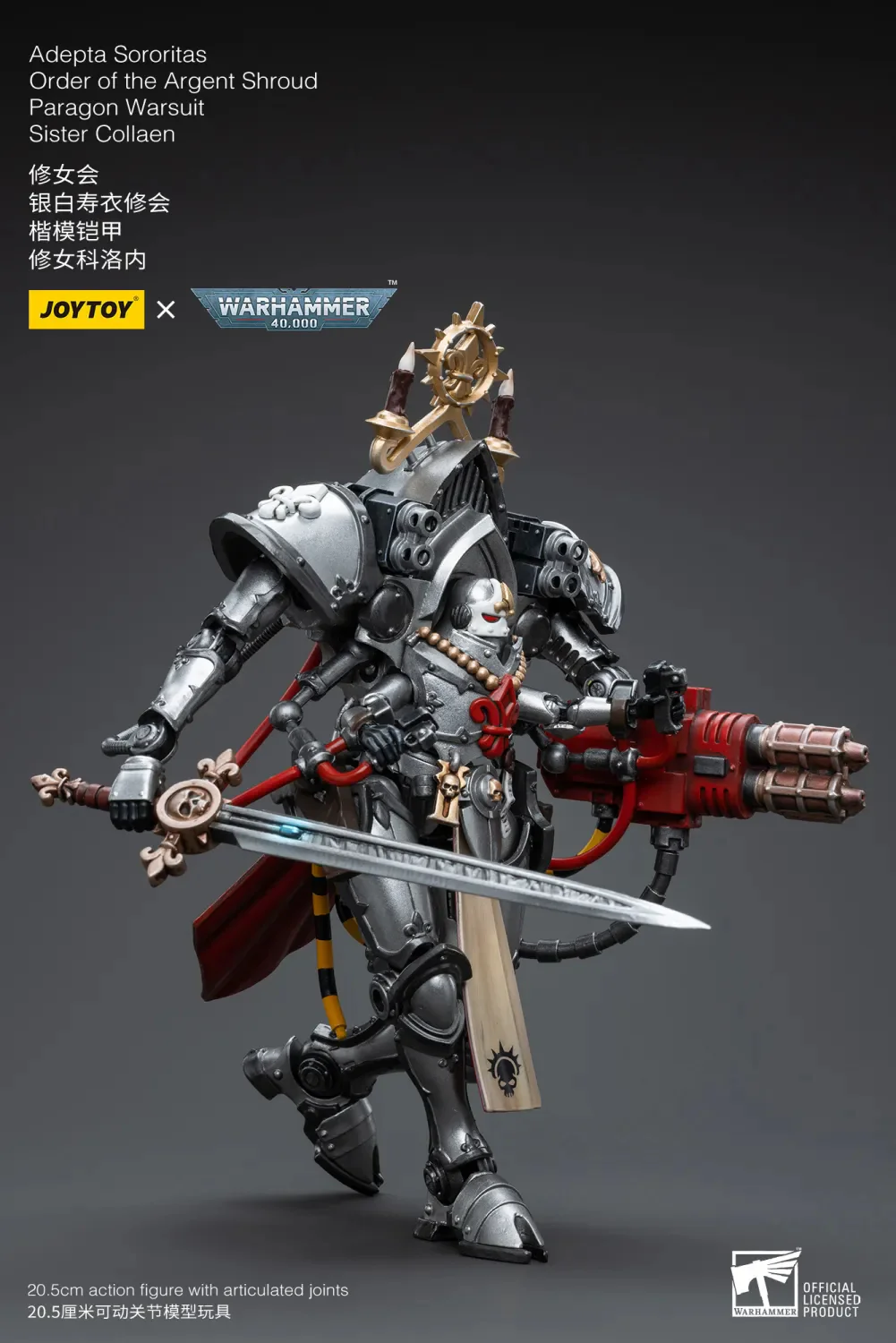 JOYTOY JT4669 Warhammer 40k 1: 18 Adepta Sororitas Order of the Argent Shroud Paragon Warsuit Sister Collaen - JOYTOY WORLD