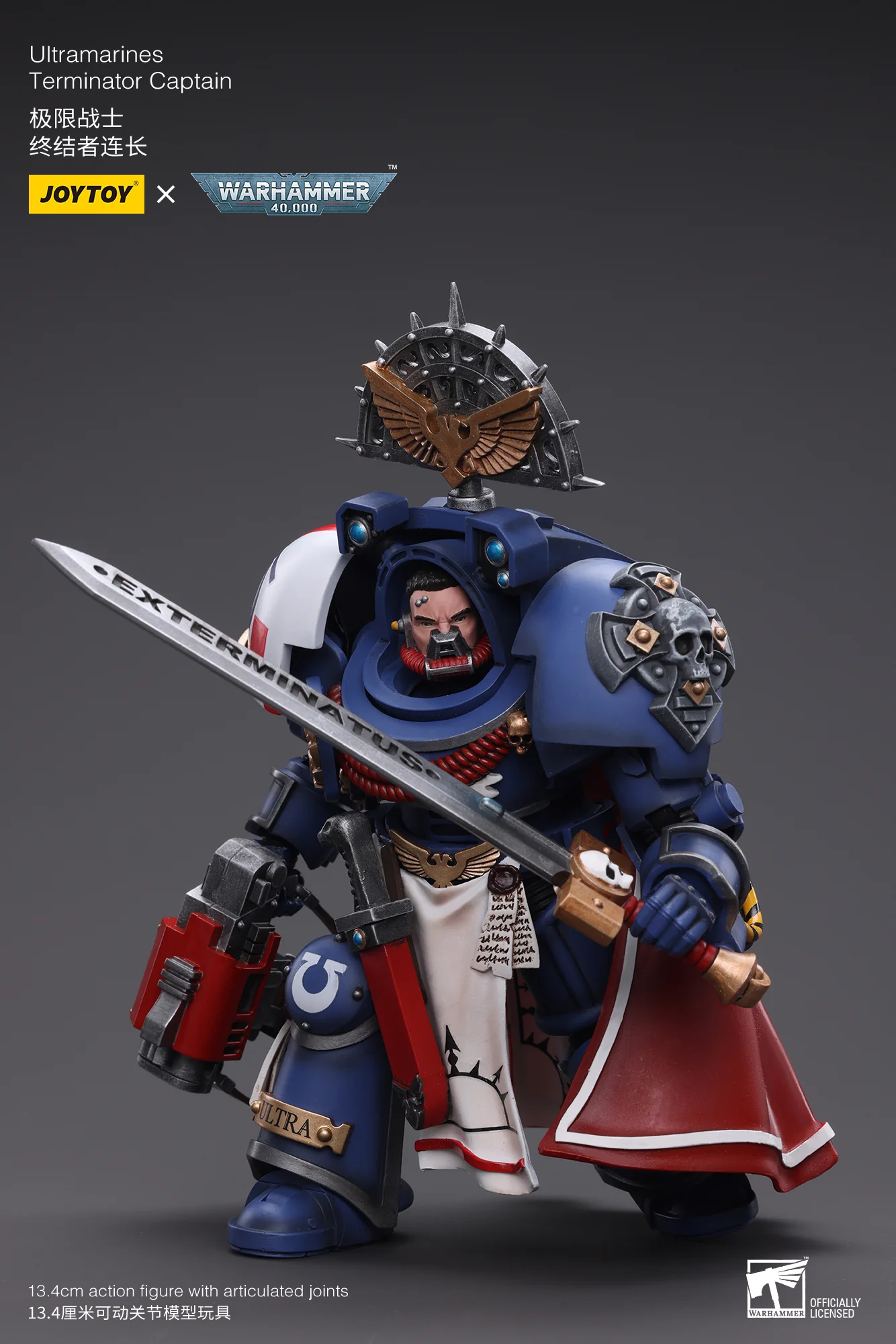 JOYTOY JT6458 Warhammer 40k 1: 18 Ultramarines Terminator Captain - JOYTOY WORLD