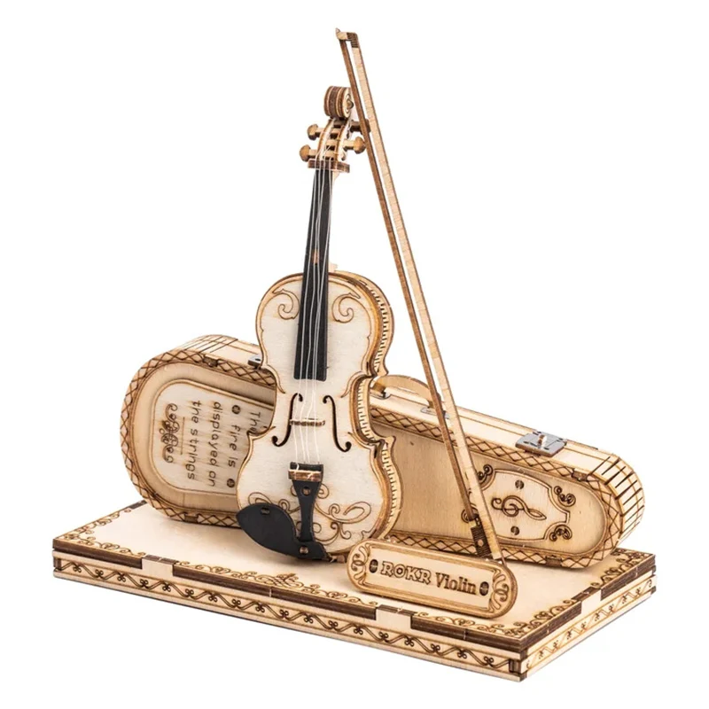 Robotime TG604K ROKR Violin Capriccio Model 3D Wooden Puzzle - JOYTOY WORLD