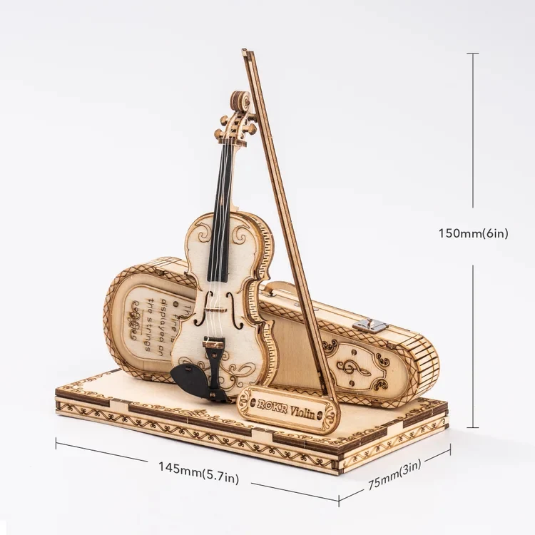 Robotime TG604K ROKR Violin Capriccio Model 3D Wooden Puzzle - JOYTOY WORLD