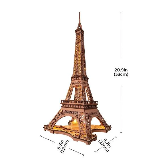 Robotime TGL01 Night of the Eiffel Tower - JOYTOY WORLD