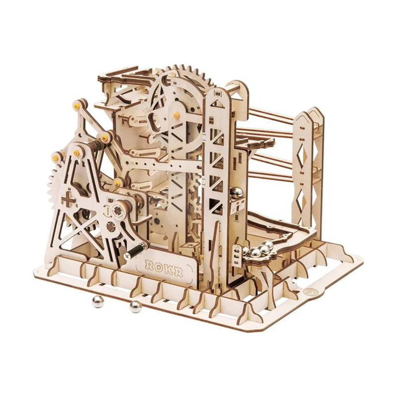 Robotime LG503 ROKR Marble Explorer Swingback Wall Marble Run - JOYTOY WORLD