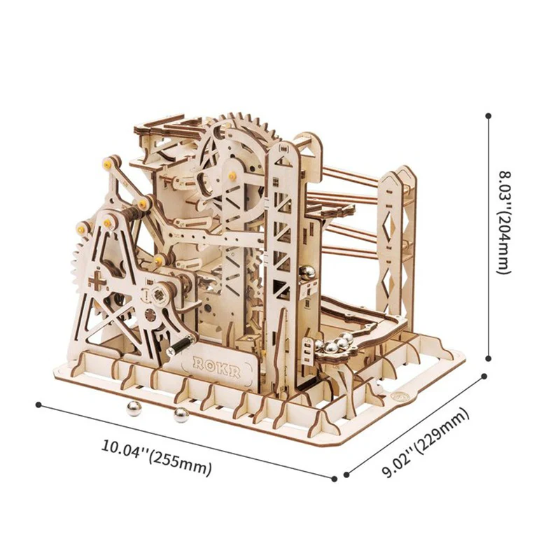 Robotime LG503 ROKR Marble Explorer Swingback Wall Marble Run - JOYTOY WORLD