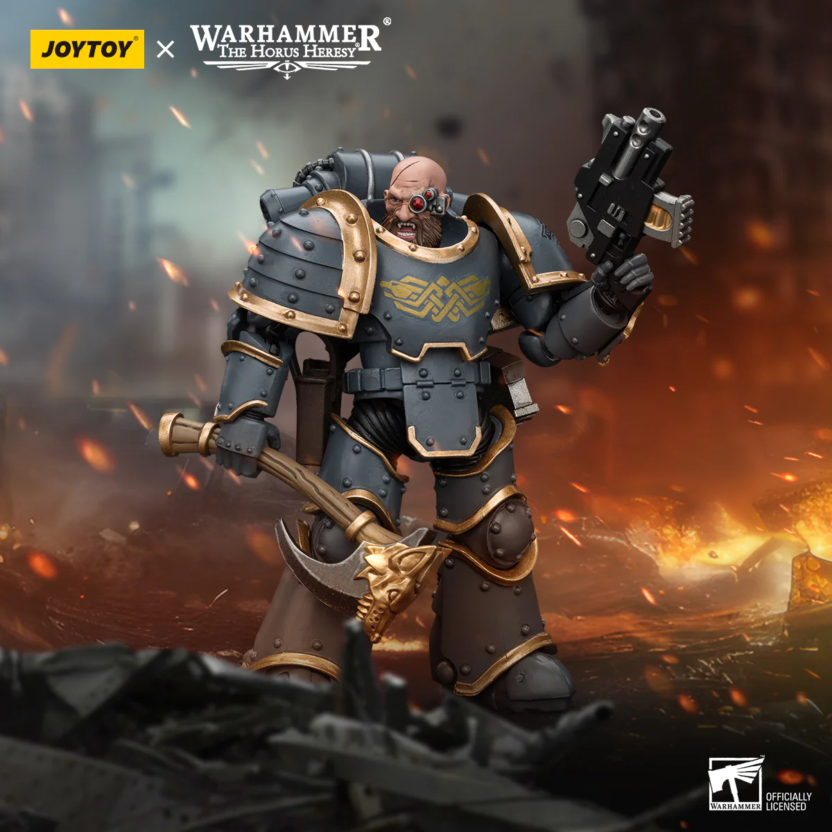 JOYTOY Warhammer The Horus Heresy 1:18 Space Wolves Grey Slayer Pack - JOYTOY WORLD