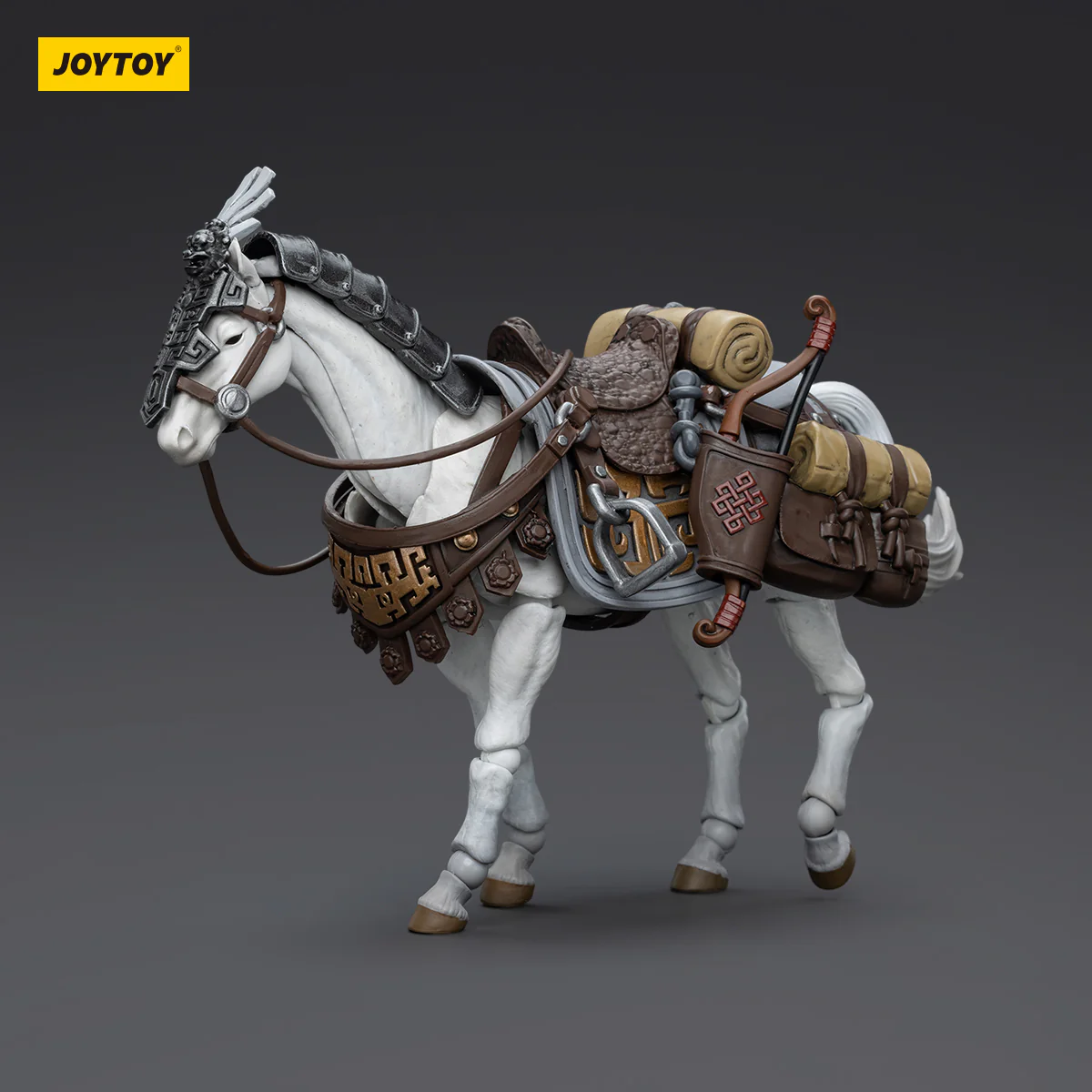JOYTOY JT5901 6045 1:18 Dark Source-JiangHu Northern Hanland Empire White Feather Snowfield Archery Cavalry and White Feather Armored Horse - JOYTOY WORLD