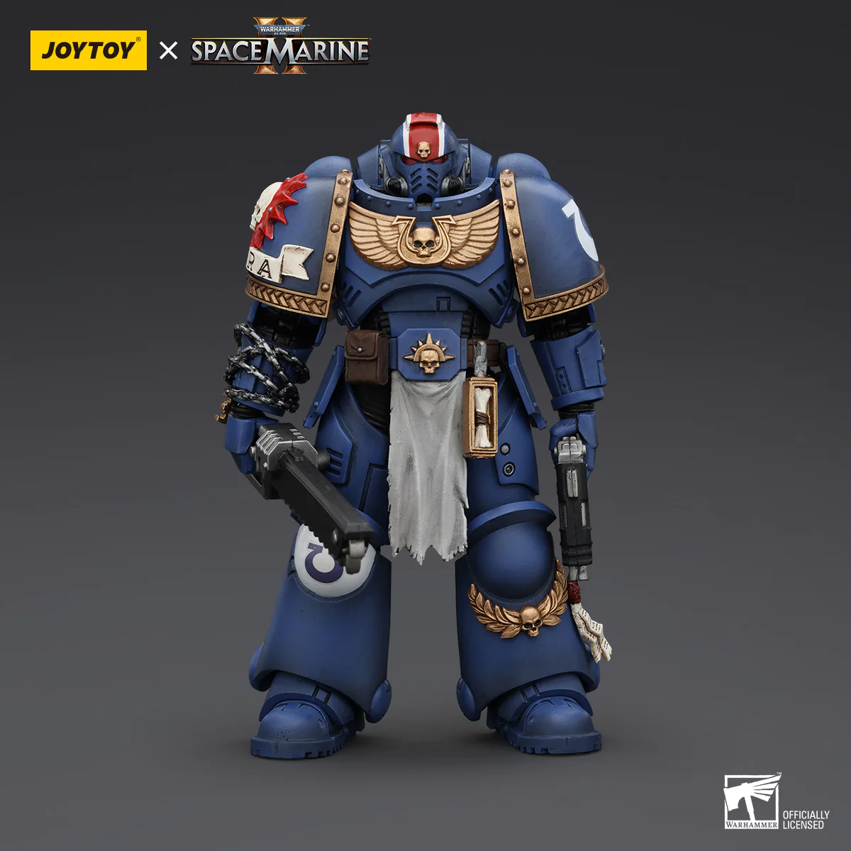 JOYTOY Warhammer 40k Space Marine 2 1: 18 Ultramarines Lieutenant Titus  Sergeant Gadriel and Brother Chairon - JOYTOY WORLD