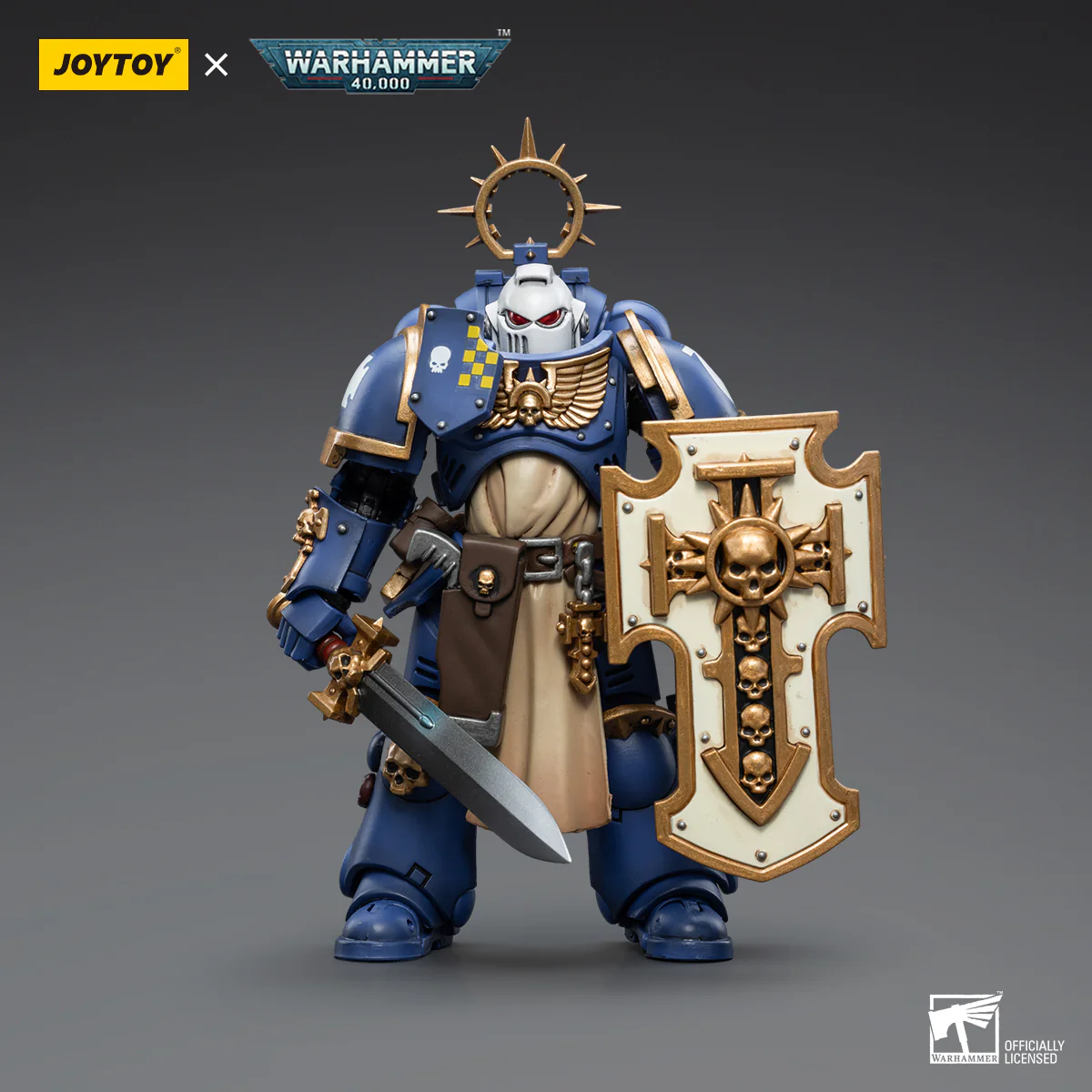 JOYTOY Warhammer 40k 1: 18 Space Marines Ultramarines Bladeguard Veterans - JOYTOY WORLD