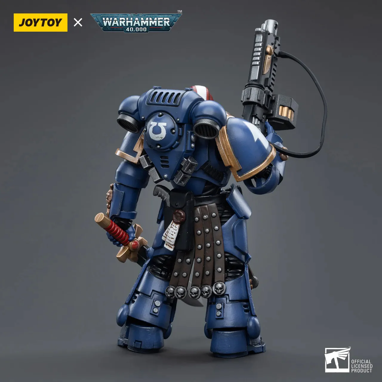 JOYTOY JT4386 Warhammer 40k 1: 18 Ultramarines Intercessor Veteran Sergeant Brother Aeontas - JOYTOY WORLD