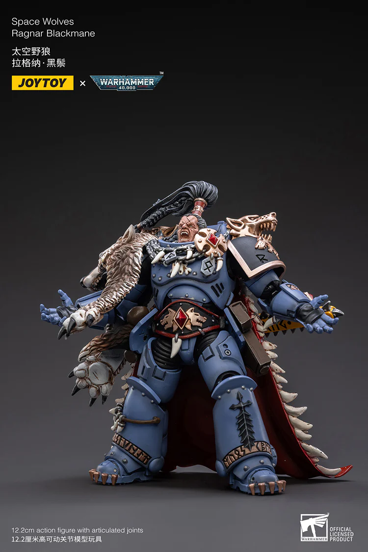 JOYTOY JT2931 Warhammer 40k 1: 18 Space Wolves Ragnar Blackmane - JOYTOY WORLD