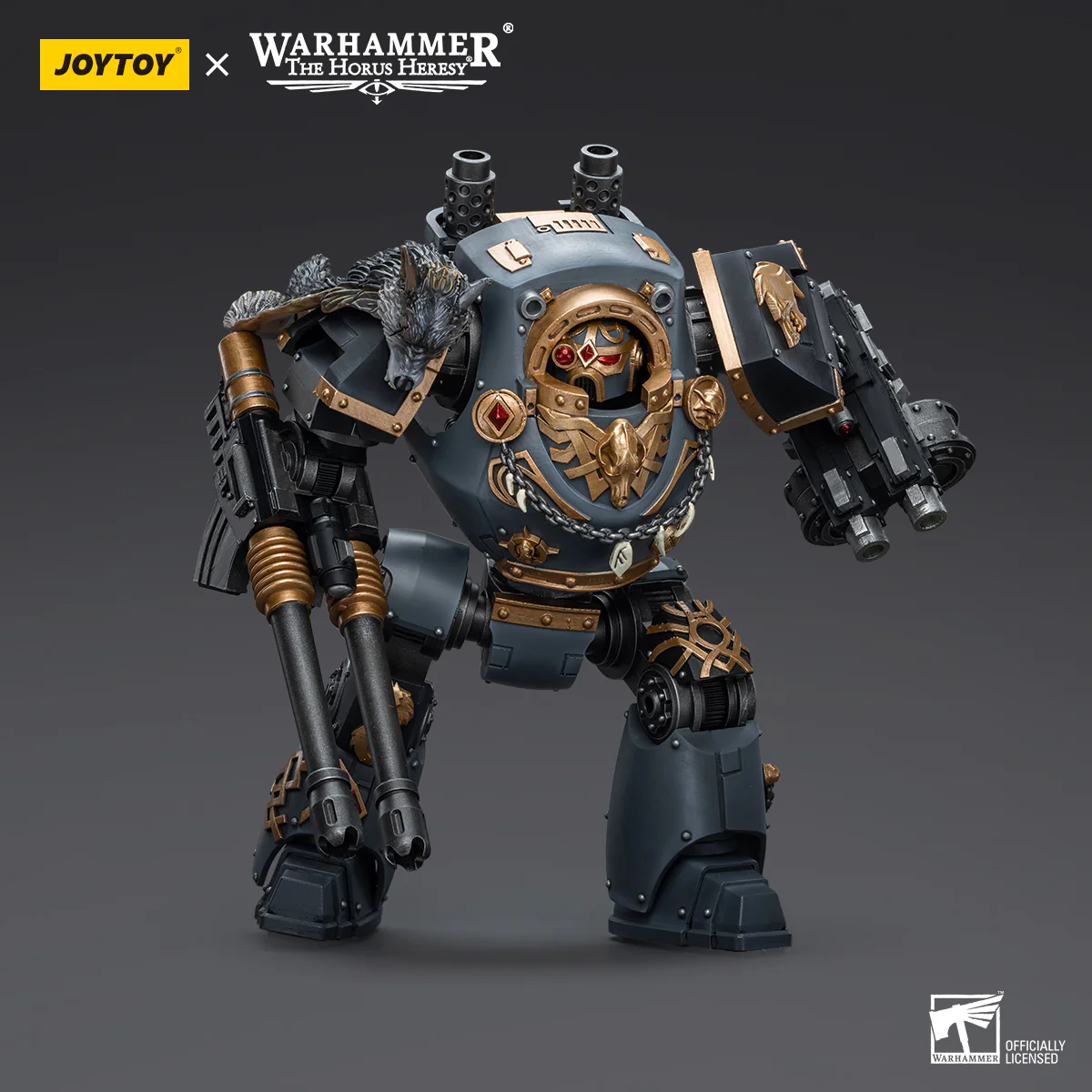 JOYTOY JT9961 Warhammer The Horus Heresy 1: 18 Space Wolves Contemptor Dreadnought with Gravis Bolt Cannon - JOYTOY WORLD