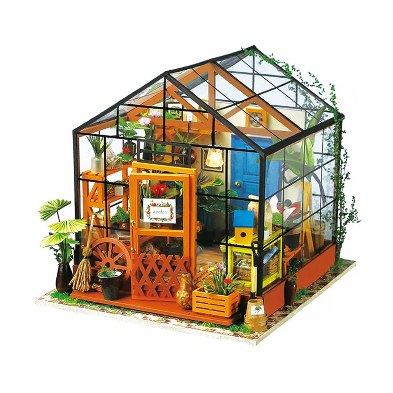 Robotime DG104 Rolife Cathy's Flower House DIY Miniature House - JOYTOY WORLD