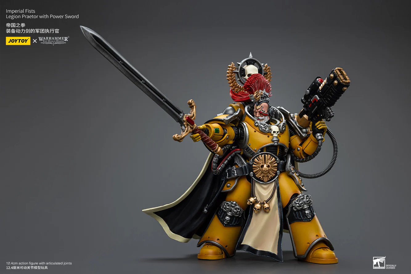 JOYTOY JT9138 Warhammer The Horus Heresy 1: 18 Imperial Fists Legion Praetor with Power Sword - JOYTOY WORLD