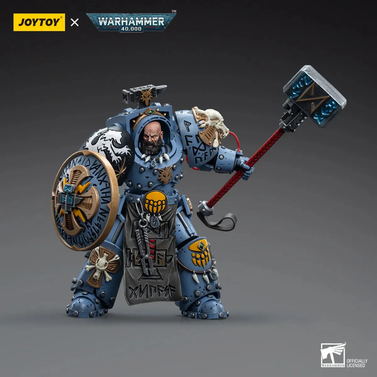 JOYTOY JT6878 Warhammer 40k 1: 18 Space Wolves Arjac Rockfist - JOYTOY WORLD